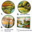 Paysage italien, campagne, ensemble d'art sur toile-107754492-107754500