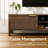 59" W Mid-Century TV Stand - Walnut Color Entertainment Center to 65" TVs, Dual Accessible Cabinets with Cable Outlet, Modern Home Furniture-30875828-6923027