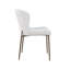Cupp Modern Upholstered Dining Chair With Performance Fabric And Antique Brass Legs - Set Of 2