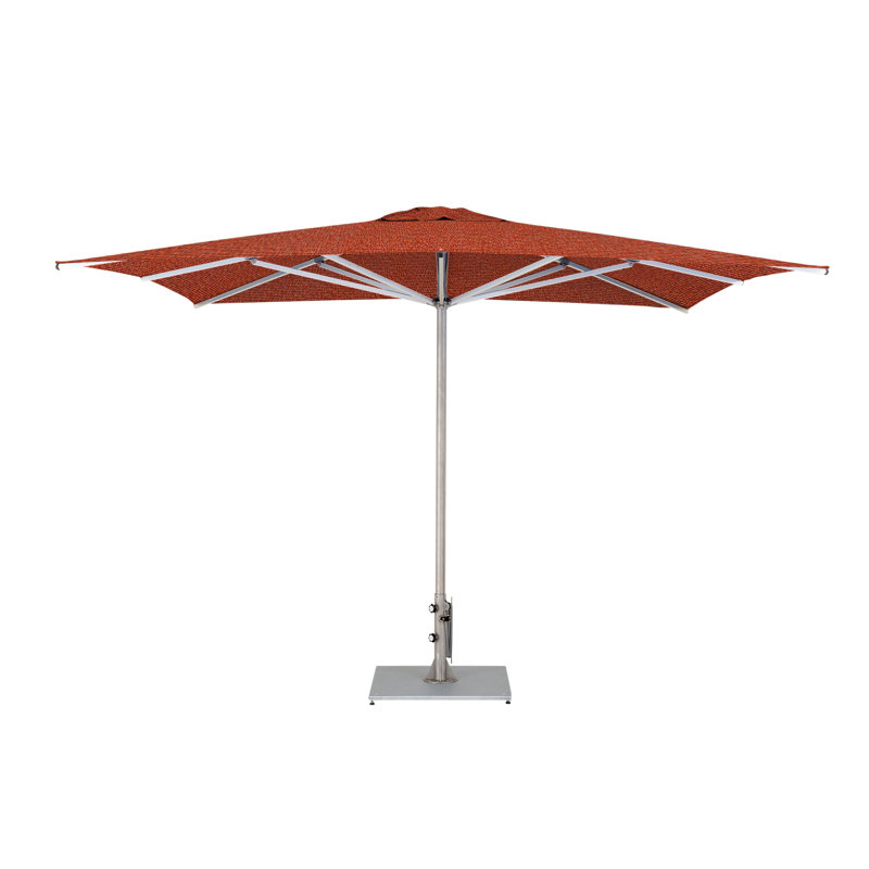 Storm 10' Square Umbrella, Double Stack Metal Plate, Mineral Blue