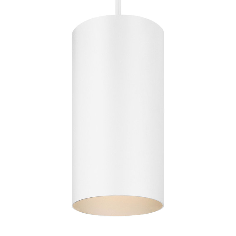 LED Outdoor Pendant,  12" H x 6'' W x 6'' D, White