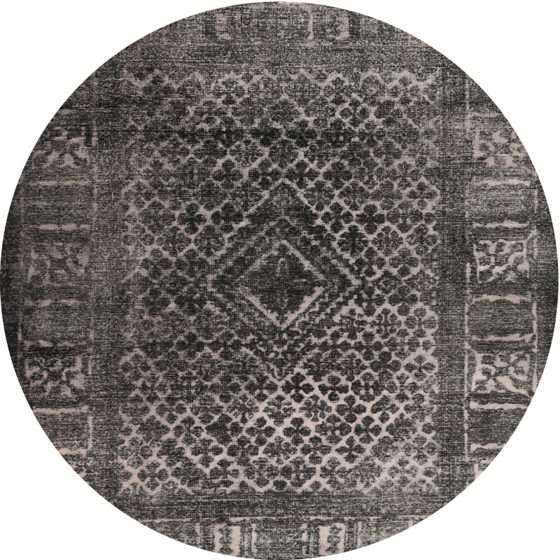 Tapis noir Polegate, Rond 3 pi