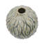 Vase décoratif en céramique marbrée, ambre et urne en forme de glacis réactif gris anthracite, 6,5 po x 7,5 po