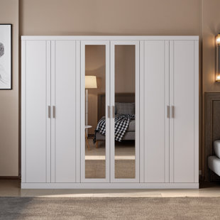 KIMBERLEY 6 Door Wardrobe With Mirror