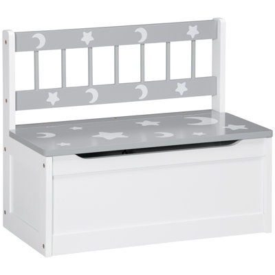 Yonker Solid Wood Toy Storage Bench