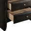 Table de chevet 2 tiroirs Grey Oak-1055649459