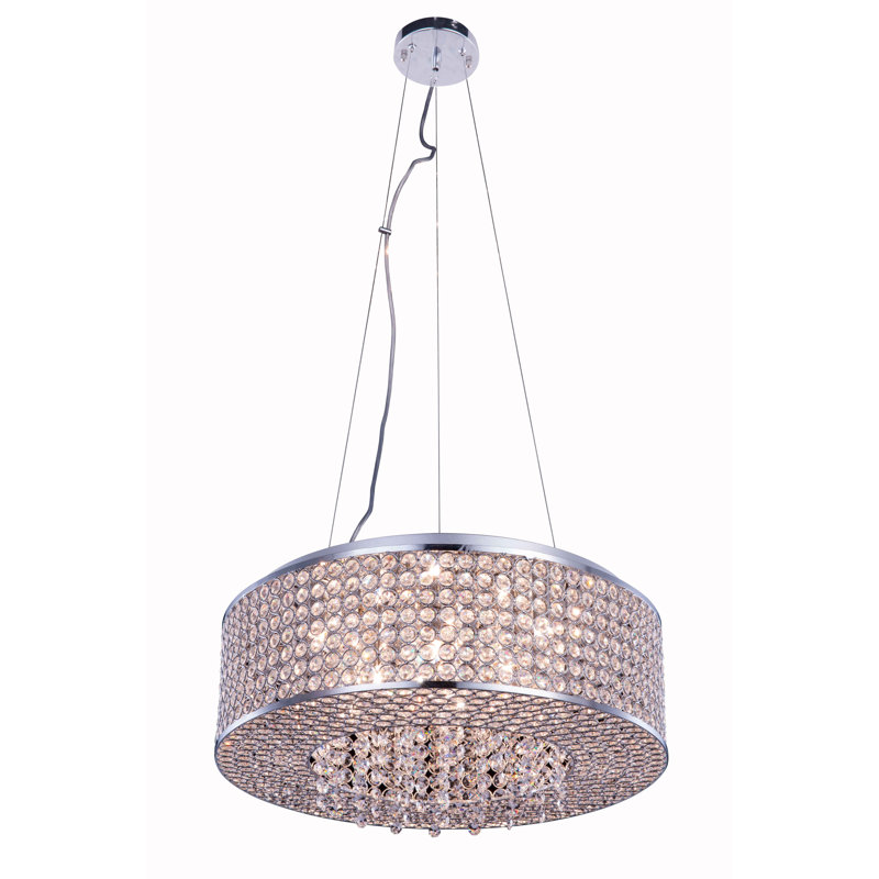Lustre tambour 8 lumières unique Anglesey