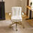24" W Swivel Upholstered PU Office Chair-1376615208