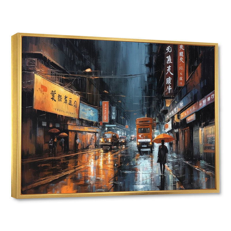 Janelyz, sérénité IV sur toile jaune et grise de Hong-kong, H 12 po x l 20 po x P 1 po, Cadre flottant doré