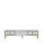 Modern TV Stand with Wall-Mount Option, White & Gold, 59.1 x 17.6 x 11.6 inches | 100% Melamine Coated Particle Board, Thickness: 0.7 inches | Stylish & Functional Design for Living Room & Entertainment Spaces-527429710