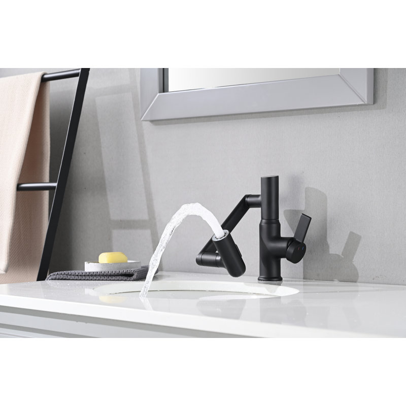 Modern Temperature Display Bathroom Faucet with 360° Rotation and Multiple Modes, Lead-Free and Corrosion-Resistant Design