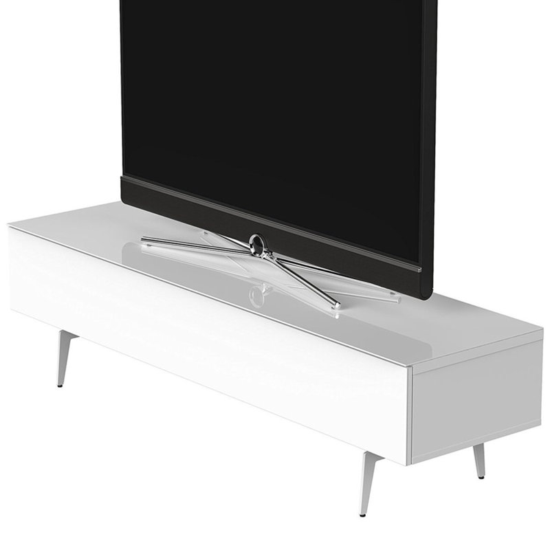 Louis TV Stand for TVs up to 75", White/White