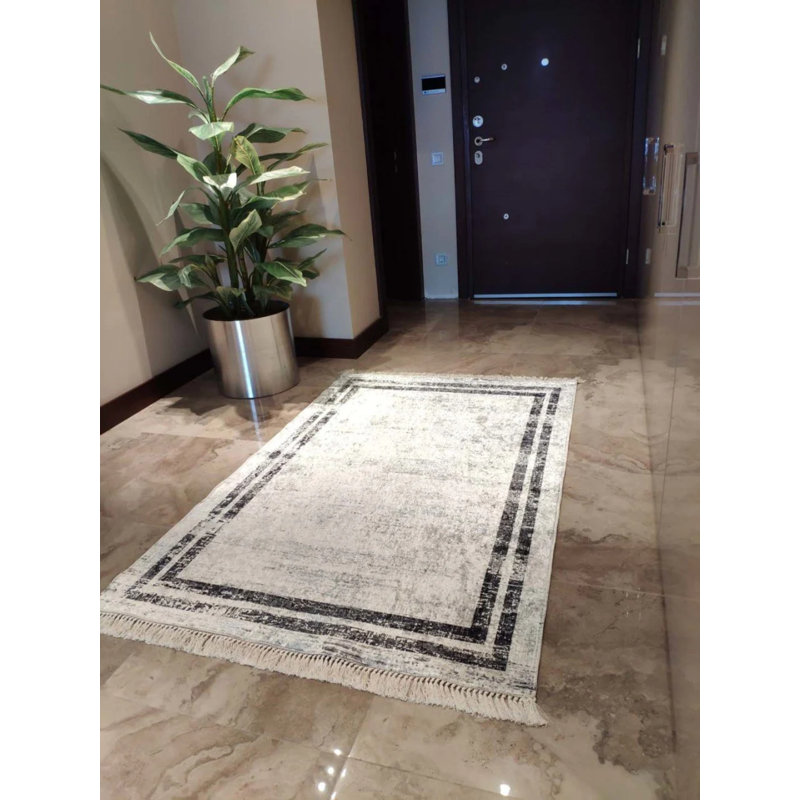 Tapis Masanao avec envers antidérapant, Tapis de couloir 3 pi 11 po x 8 pi 10 po