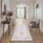 Abadou Floret Vintage Floral Medallion Machine Washable Beige / Blue Indoor Area Rug with Non-Slip Backing-1293150879-1295546660