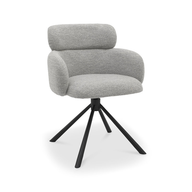 Amergin 360° RETURN SWIVEL CHAIR - FABRIC (SINGLE), Grey