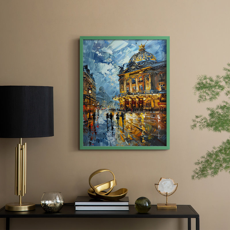 LANDSCAPES Series CECXLIV, reproduction encadrée - bois massif, Vert, H 21 po x l 17 po