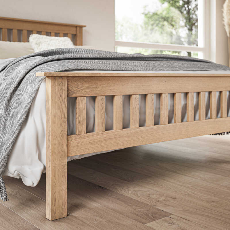Soud Oak Bed Frame, Double (4'6)