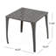 Table d'appoint d'extérieur avec grillage complexe