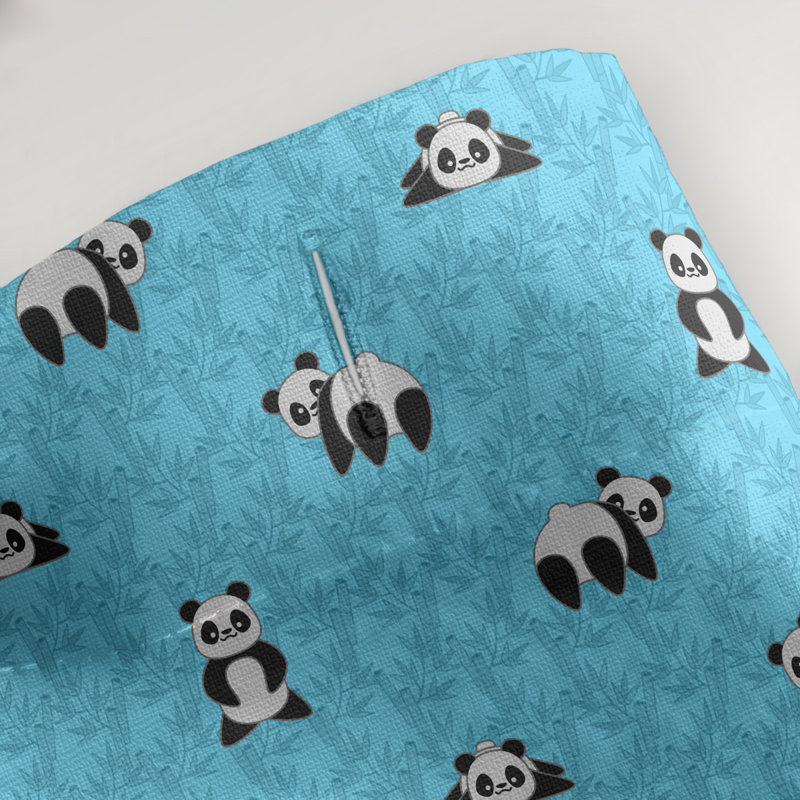 Rideau de douche simple katelyn elizabeth panda, Bleu