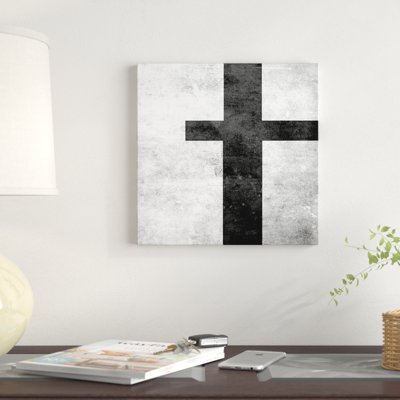 'The Type B and W Scuff' Textual Art on Canvas