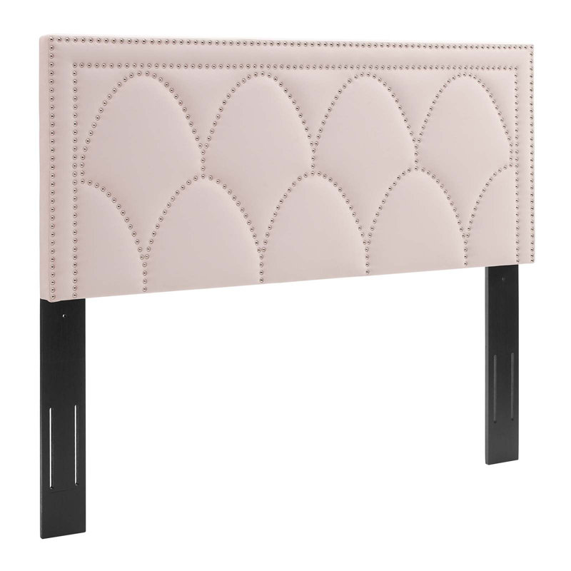 Modway Greta Performance Velvet Headboard, Pink, King