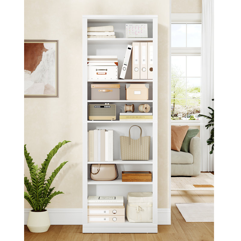 Shoe Storage Cabinet, 10 Tiers Freestanding Shoe Cabinets, Wooden Shoes Rack with Cubby, 27-30 Pairs, Farmhouse Tall Shoes Cubby Organizer for Entryway, Living Room, White