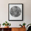 Graphite lune II, toile encadrée de qualité supérieure - prête à être accrochée