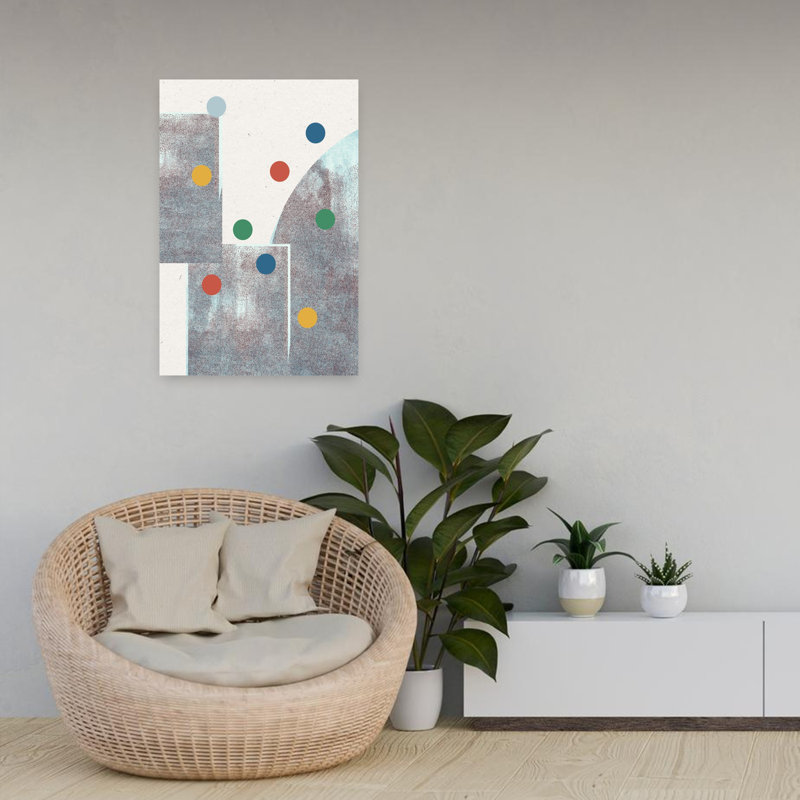 Art contemporain, art moderne minimaliste abstrait, H 24 po x l 16 po