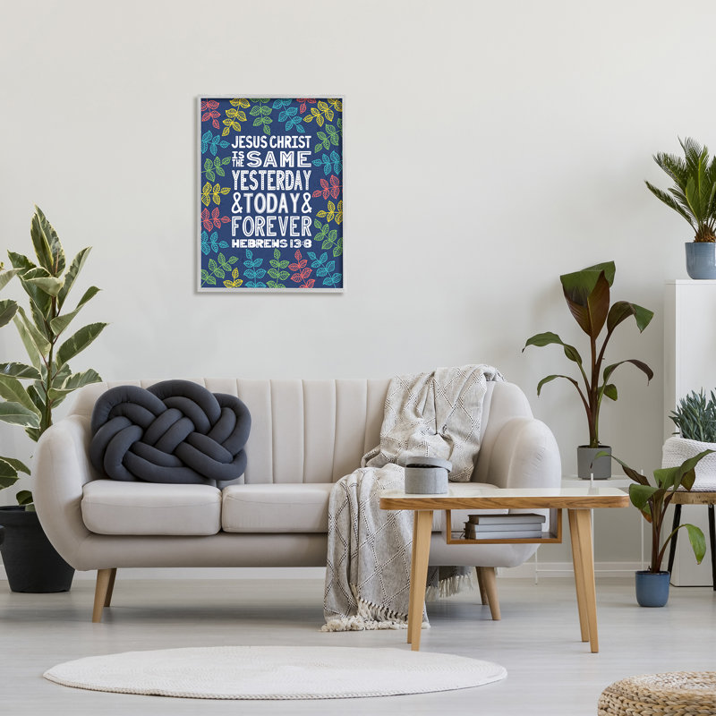 «Même aujourd'hui, aujourd'hui et pour toujours Hébreux 13: 8 Proverbes» par Raye Allison Creations - impression