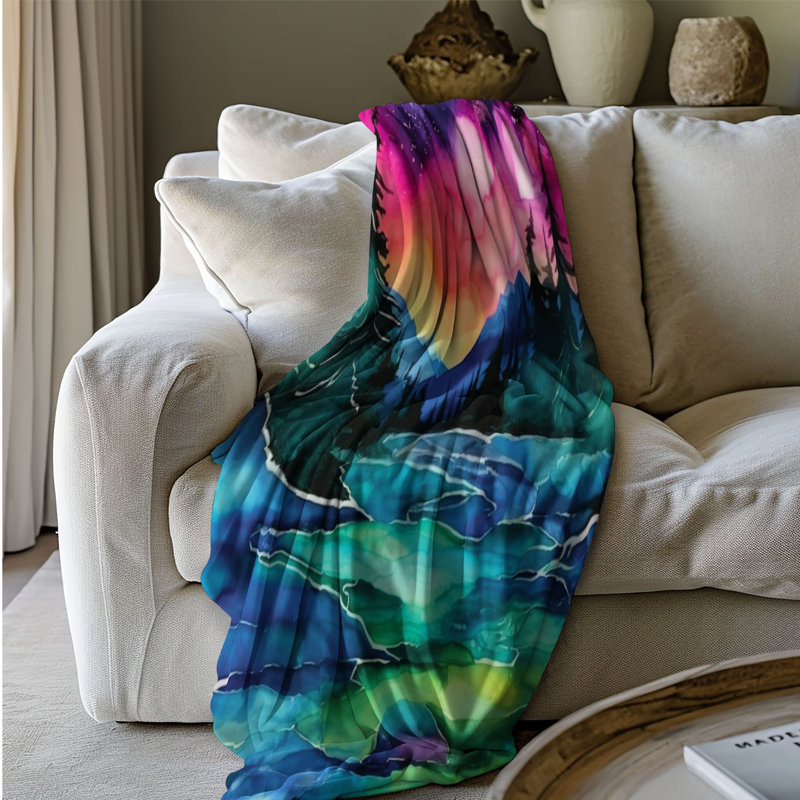 Couverture polaire Sherpa de qualité supérieure 1 pièce, Grand lit