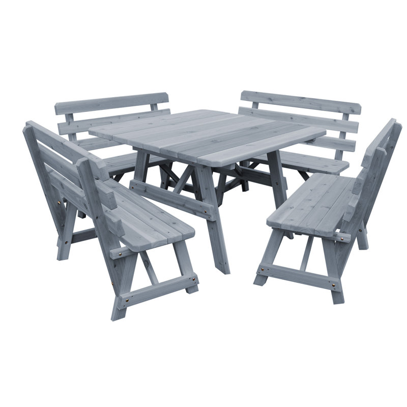 Ensemble de salle à manger 5 pièces, Gris
