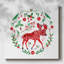 «Christmas Folk Owl» sur toile-383709661