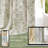 Linen Blackout Peony Flower Printed Rod Pocket Curtain Pair-50202991-50189890
