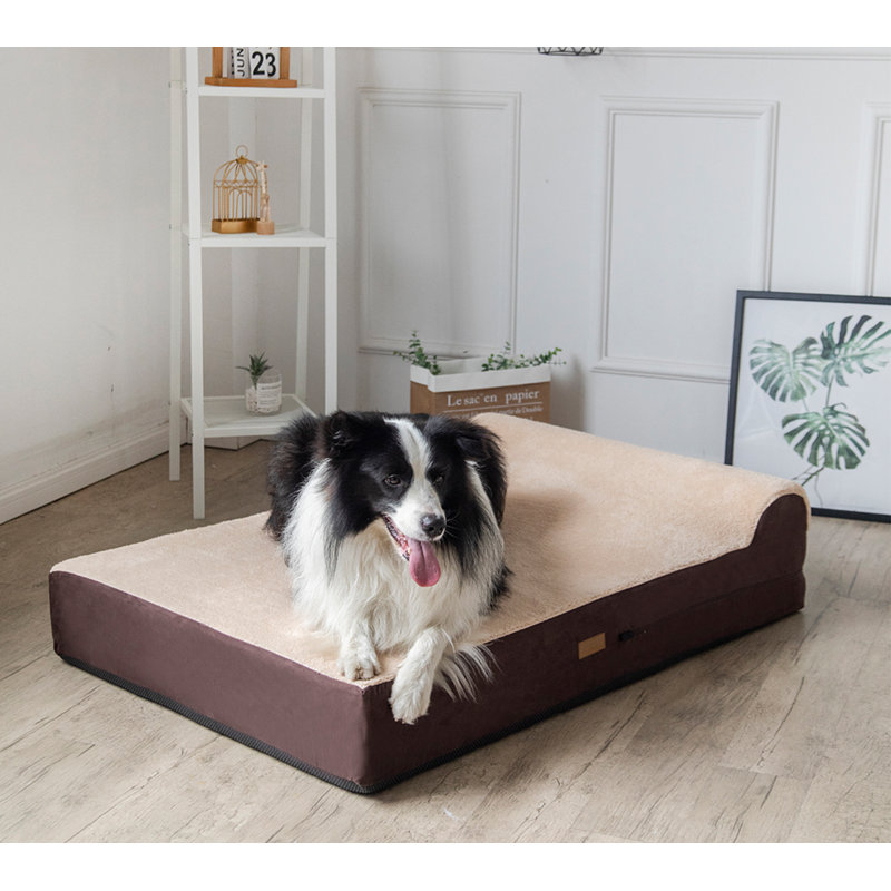 Lit pour chien Jumbo, Brown Plush Top