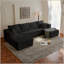 Canapé modulaire 133,86 po avec 1 repose-pieds Cloud, canapé rembourré moderne, canapé en U confortable pour le salon, canapé d'angle à assise profonde, aucun assemblage requis-121227041