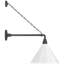 Thomas O'Brien, "Academy 17.5" Anchored Mack Barn Light in Matte Black with 12.5" Green Conical Savannah Shade-714408486-714408488