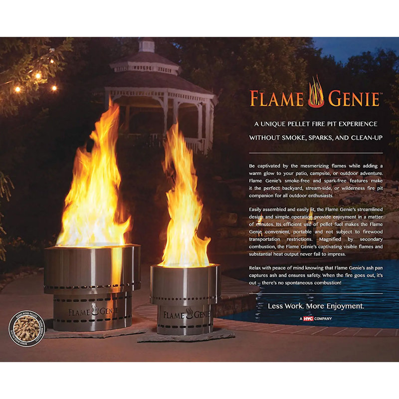 Round Steel Wood Burning Smokeless Fire Pit