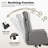 Big and Tall Office Chair 400lbs PU Leather High Back Executive Modern Chair with Foot Rest-921359687