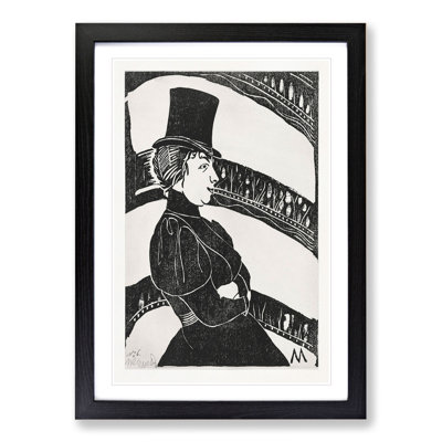 Lady in the Box by Samuel De Mesquita - Framed Print