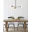 Lustre linéaire moderne Spoutnik à 3 lumières Caisha-1799874655
