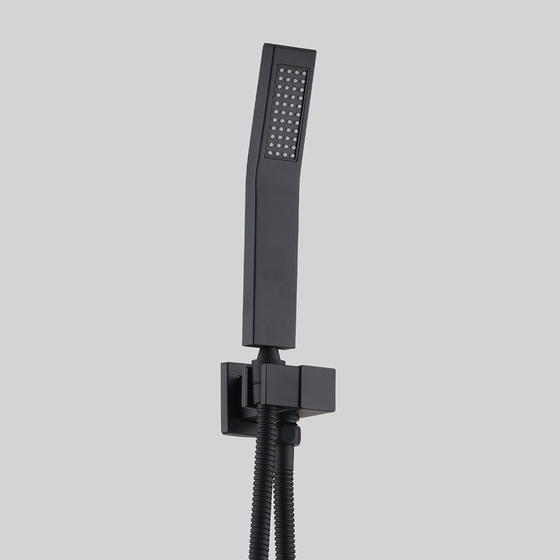 Système de douche complet, Noir mat