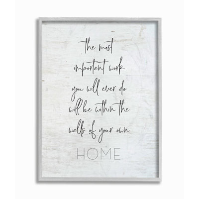 " Walls Of Your Home " by Lettered And Lined