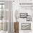 Linen Blackout Curtains, Pinch Pleat Back Tab Full Blackout Drapes Farmhouse Boho Curtains for Window,(Set of 2,With Hooks and Rings)-1784231629-1784231616