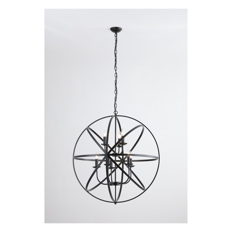 Colbey Chandelier, Matte Black