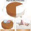 Tabouret ajustable brun doré