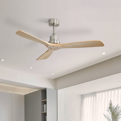 Nicola 52" 3 - Blade Standard Ceiling Fan with Remote Control