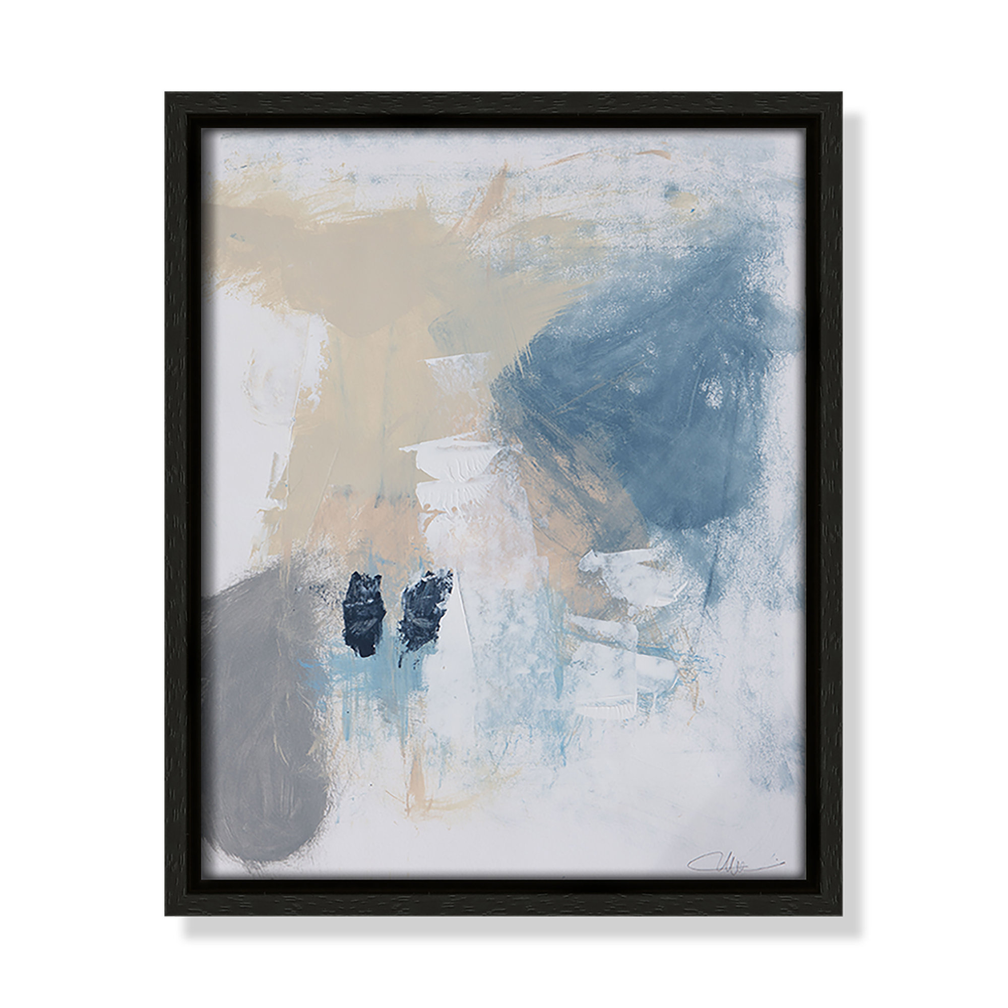 Coastal Carnival II Print by Casa Fine Arts, Espresso Floater Framed Canvas, 11.5" H x 9.5" W x 2" D, No Mat