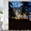 Rideau de douche avec 12 crochets Tropical Beach