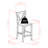 Lafabre 2 - Person Walnut Solid Wood Solid Wood Top Four Leg Dining Set