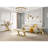 Hollenberg 50'' Glass Top Console Table
